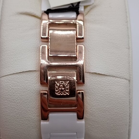 Anne Klein Women\'s Genuine Diamond Dial White Ceramic Band Watch AK/1018RDWT NWT main image 10